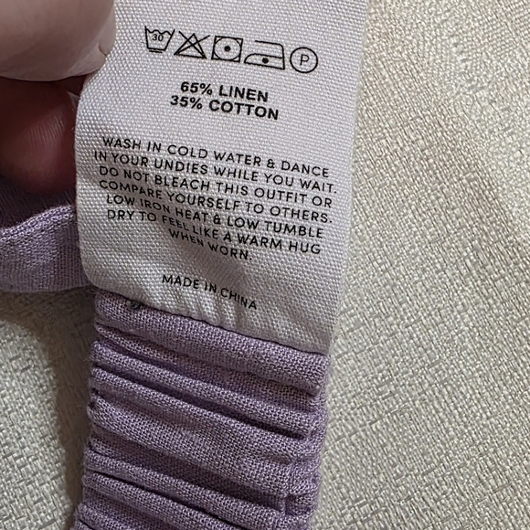 Peppermayo Linen Blend Lilac Catch You Later Halter Top Brand New Size 4 - Picture 7 of 9